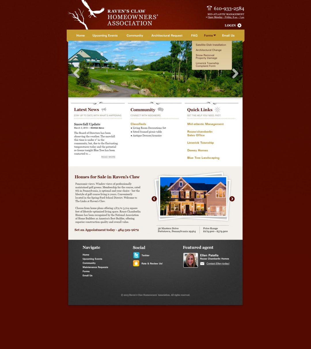 Ravens Claw HOA Site