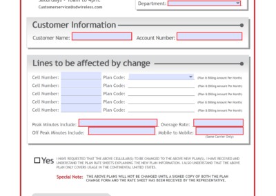 Sdwireless Plan Change Dynamic Form